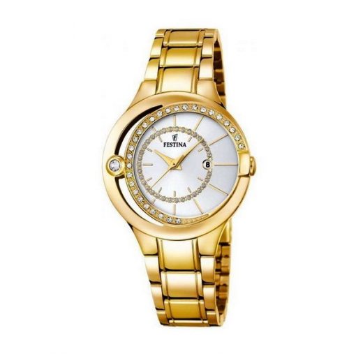 Reloj de mujer F16949-1 enchapado en oro by TimesEuropa