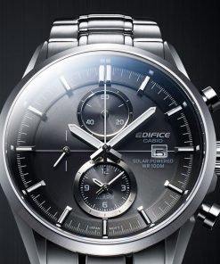 Casio edifice black top stainless steel