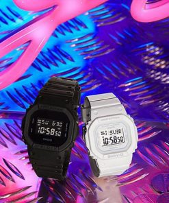 RELOJES-CASIO G-SHOCK DW-5600BB-1DR con garantia de CASIO Argentina