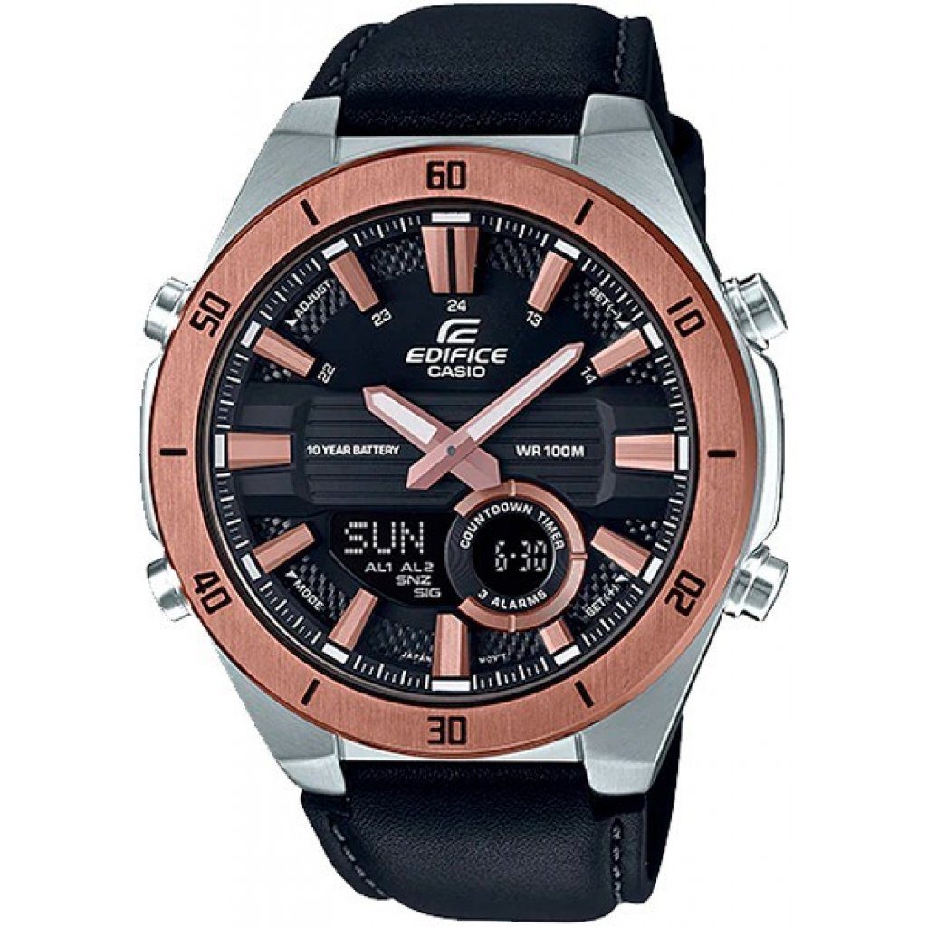 casio edifice chronograph rose gold