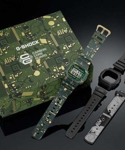 G-SHOCK-DWE-5600CC-3DR Con tres correas y dos cajas intercambiables