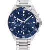Reloj Acero Fondo Azul Tommy Hilfiger en Tienda UNITIME ARGENTINA