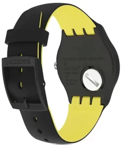 Reloj Swatch Blacknyellow Dama Mujer Tienda Oficial Unitime Argentina