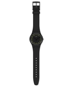 Reloj Swatch Blacknyellow Dama Mujer Tienda Oficial Unitime Argentina