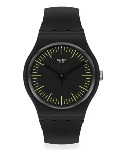 Reloj Swatch Blacknyellow Dama Mujer Tienda Oficial Unitime Argentina