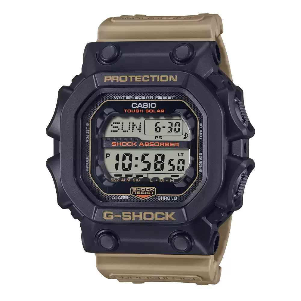 Reloj CASIO G-SHOCK GX-56TU-1A5 con diseño táctico y resistencia para uso deportivo, ideal para condiciones exigentes en Argentina