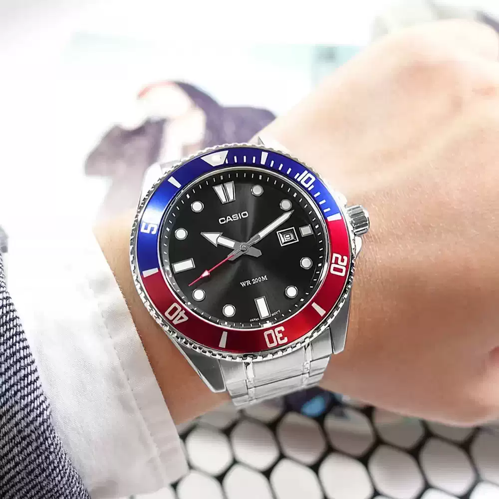 Catálogo de relojes CASIO WR200M ideal para actividades acuáticas