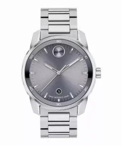 Reloj MOVADO Bold Verso 3601204 de 42 mm con diseño tridimensional en acero inoxidable, estilo moderno y acabado premium, ideal para uso diario en Argentina.