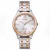 Reloj mujer Citizen Eco-Drive EM0506-77A bicolor con esfera clara texturada en Unitime Argentina
