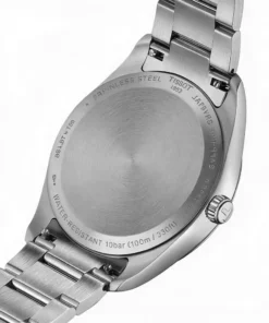 Reloj TISSOT PR 100 40 mm T150.410.11.041.00 con esfera azul efecto rayos de sol y malla de acero en el showroom de UNITIME Argentina
