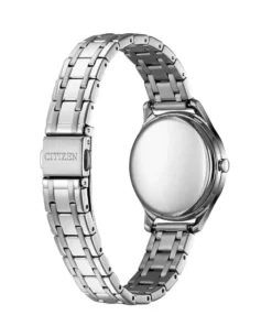 Fondo de caja, cierre desplegable y malla de acero del CITIZEN Eco-Drive EM0500-73A