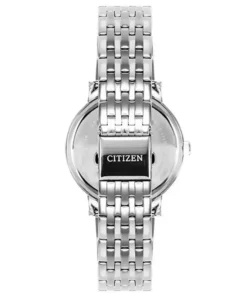 Detalle de esfera gris con índices y fechador del reloj CITIZEN Quartz EU6090-54H