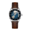 Reloj Hamilton Jazzmaster Open Heart H32675540 de 40 mm con esfera azul y correa de cuero marrón