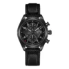 Reloj Hamilton Khaki Field Auto Chrono Resident Evil Requiem H71636330 de 42 mm, esfera negra, cronógrafo y correa negra texturada.