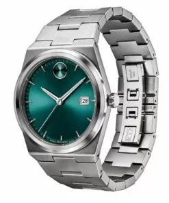 Malla de acero integrada y cierre del Movado BOLD Quest
