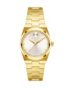 Malla enchapada en oro amarillo del reloj MOVADO Mini Quest 3601294 para mujer, UNITIME Argentina