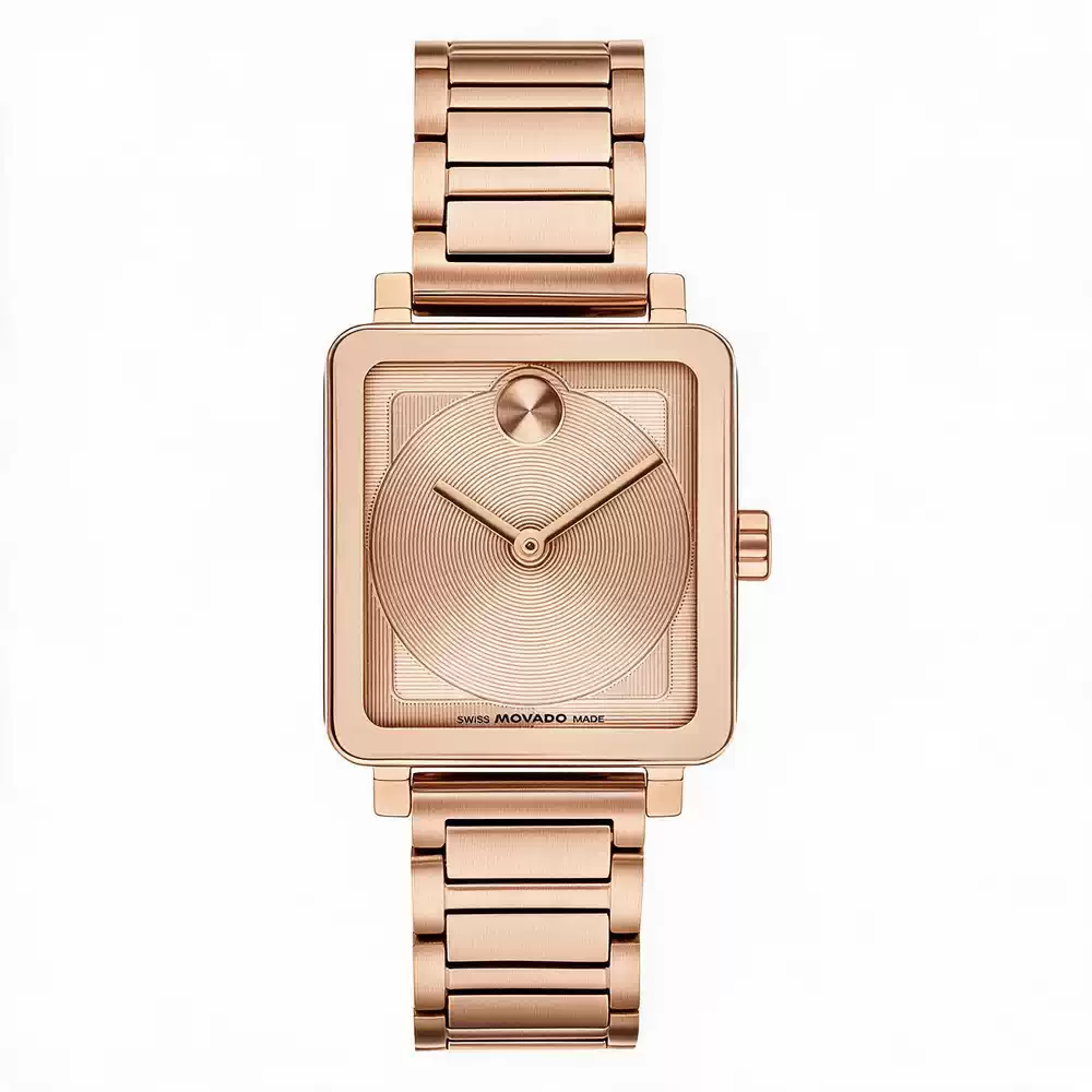 Detalle de la esfera con círculos concéntricos del MOVADO BOLD Evolution 2.0 3601163