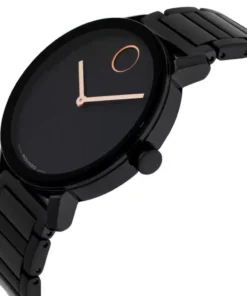 Malla de acero negro con cierre desplegable del Movado BOLD Evolution 2.0 3601112