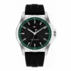 Reloj Tommy Hilfiger Bruce 1710739 con esfera negra y correa de silicona negra