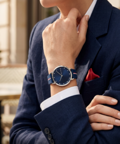Reloj Tommy Hilfiger Pippa 1782736 para mujer de 35 mm con esfera azul y correa de silicona azul