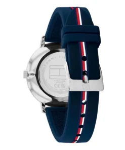 Reloj Tommy Hilfiger Pippa 1782736 para mujer de 35 mm con esfera azul y correa de silicona azul