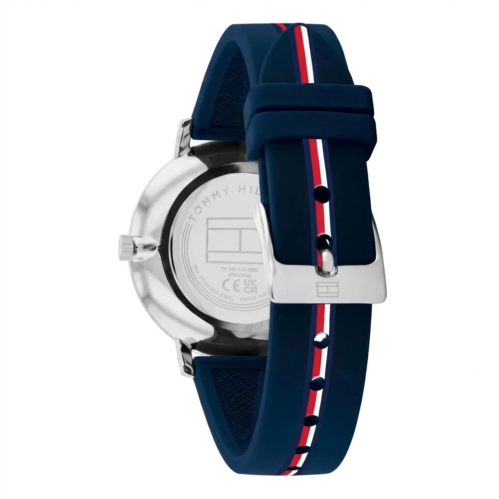 Reloj Tommy Hilfiger Pippa 1782736 para mujer de 35 mm con esfera azul y correa de silicona azul