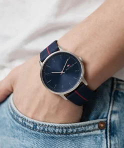 Reloj Tommy Hilfiger Hendrix 1791844 hombre 43 mm esfera azul y correa azul