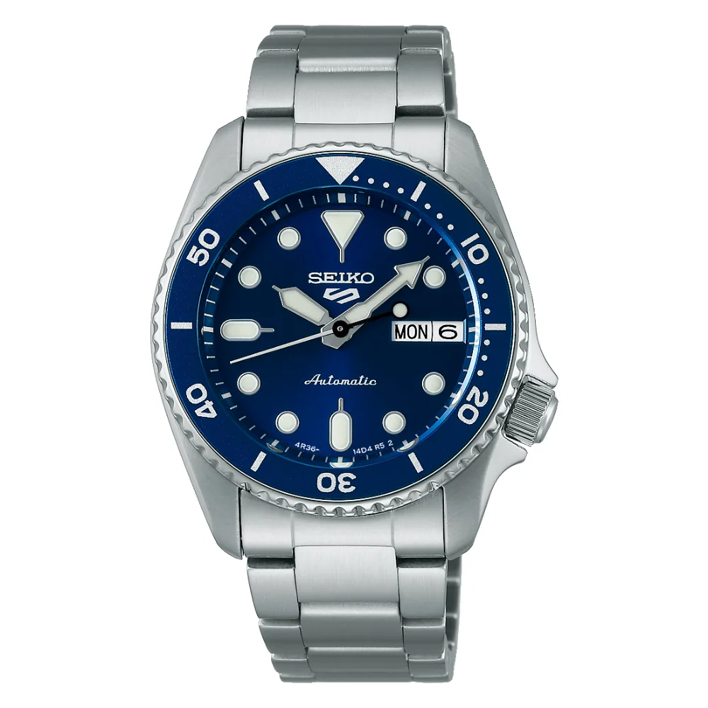 Reloj Seiko 5 Sports SRPL77 automático de 38 mm, esfera azul