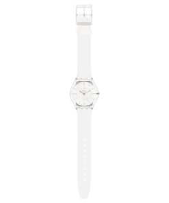 Swatch Skin White Classiness SS08K102-S14 con la correa blanca completa y hebilla