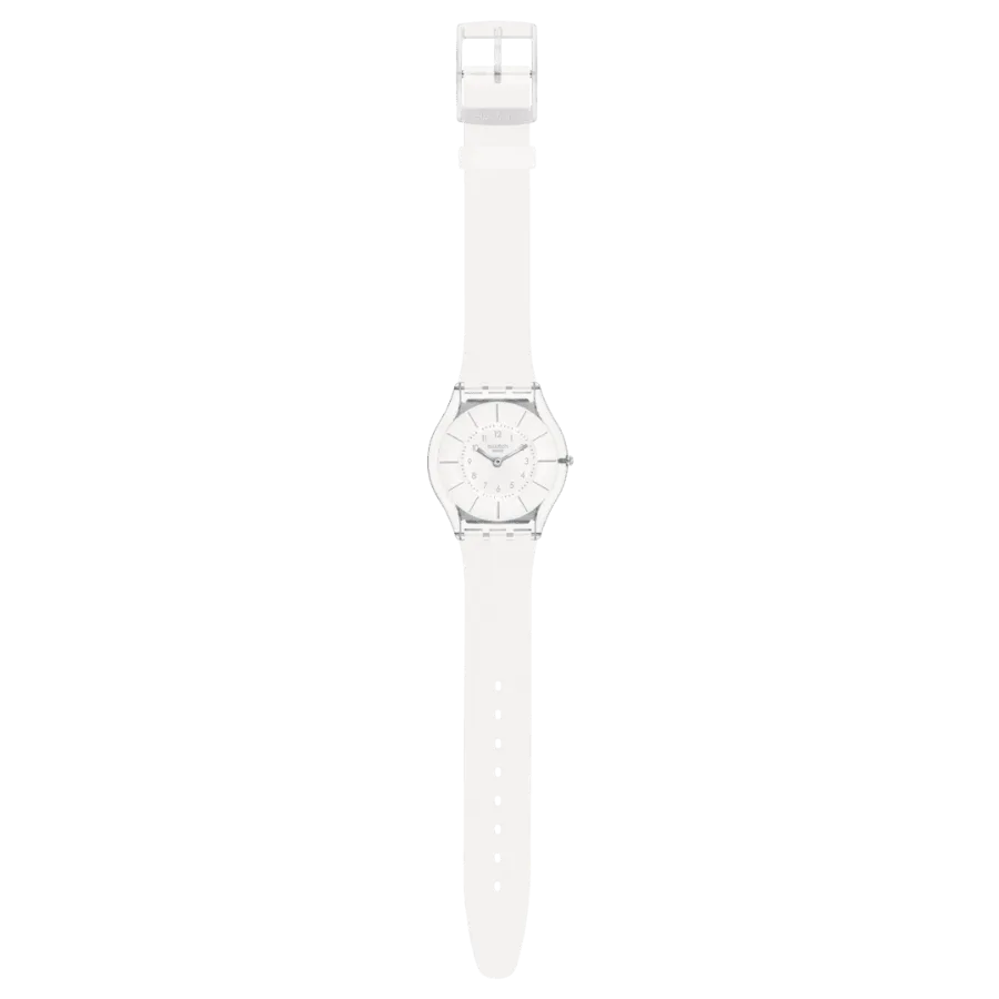 Swatch Skin White Classiness SS08K102-S14 con la correa blanca completa y hebilla