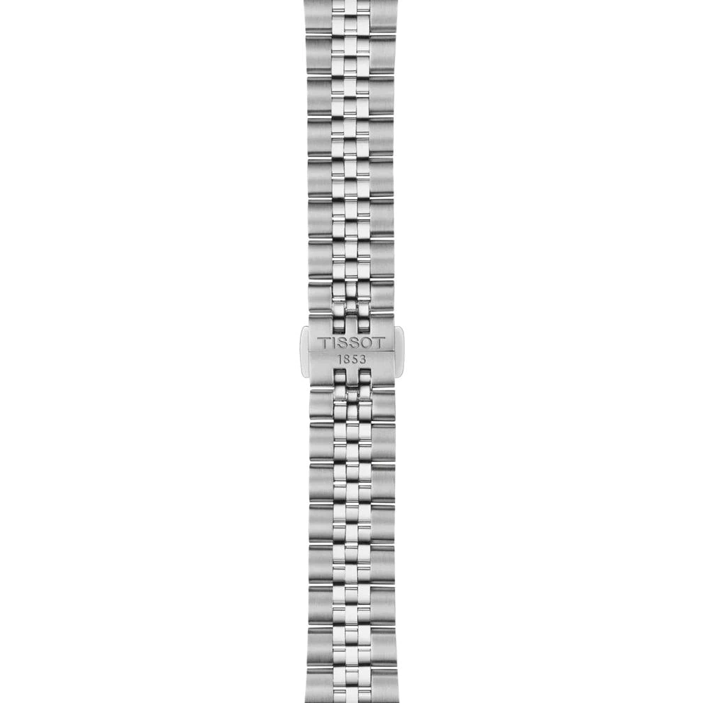 Malla de acero inoxidable con cierre mariposa del reloj Tissot Ballade de mujer
