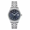 Reloj de mujer Tissot Ballade 34 mm T156.210.11.041.00 con esfera azul y malla de acero