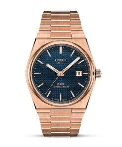 Tissot PRX Powermatic 80 T137.407.33.041.00 de frente sobre fondo blanco