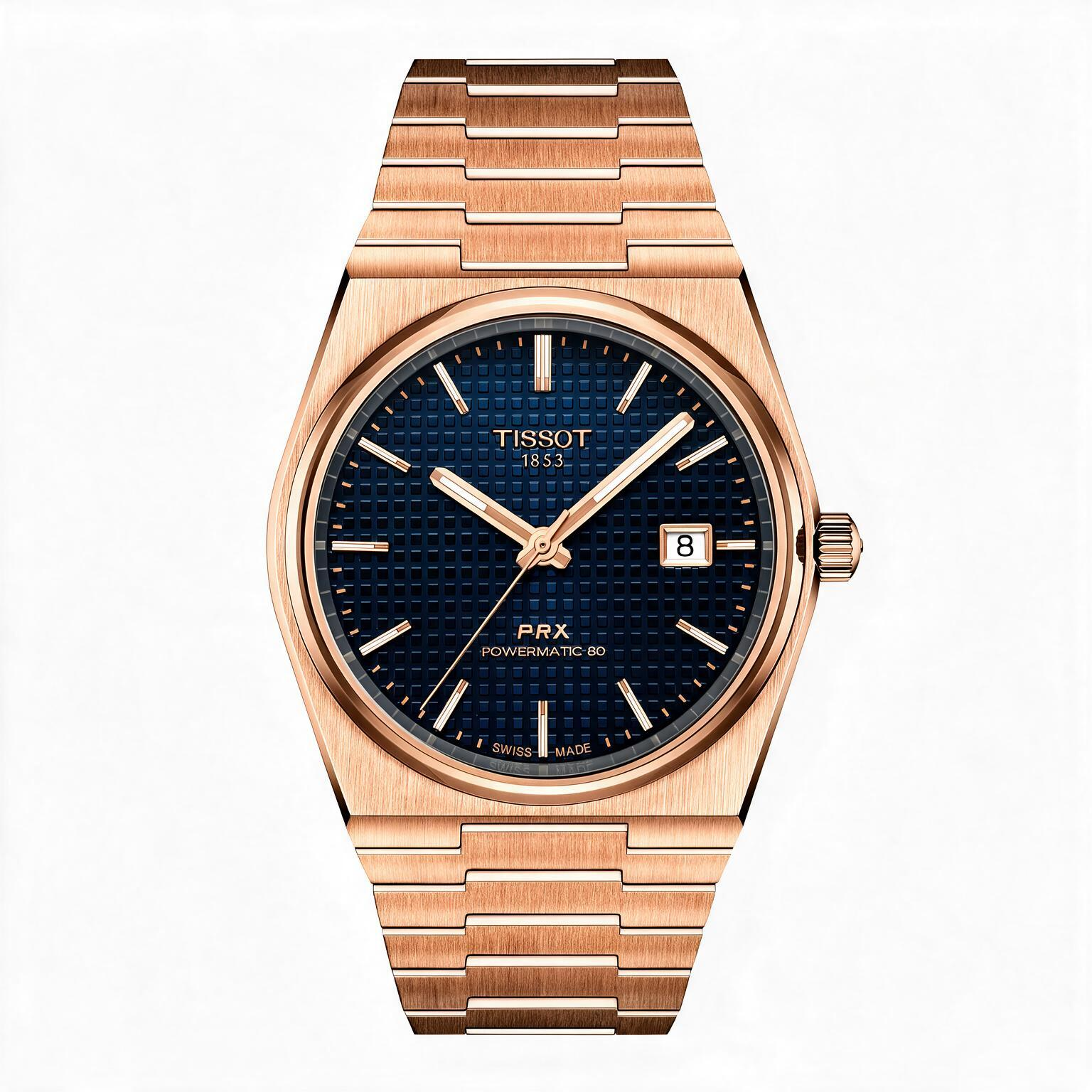 Tissot PRX Powermatic 80 T137.407.33.041.00 de frente en Unitime Argentina