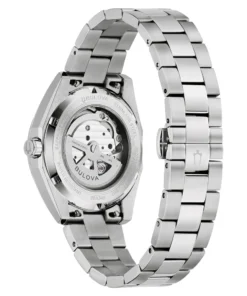 Reloj Hombre Bulova Surveyor Automático Open Heart 96A345 Blanco - Imagen 3