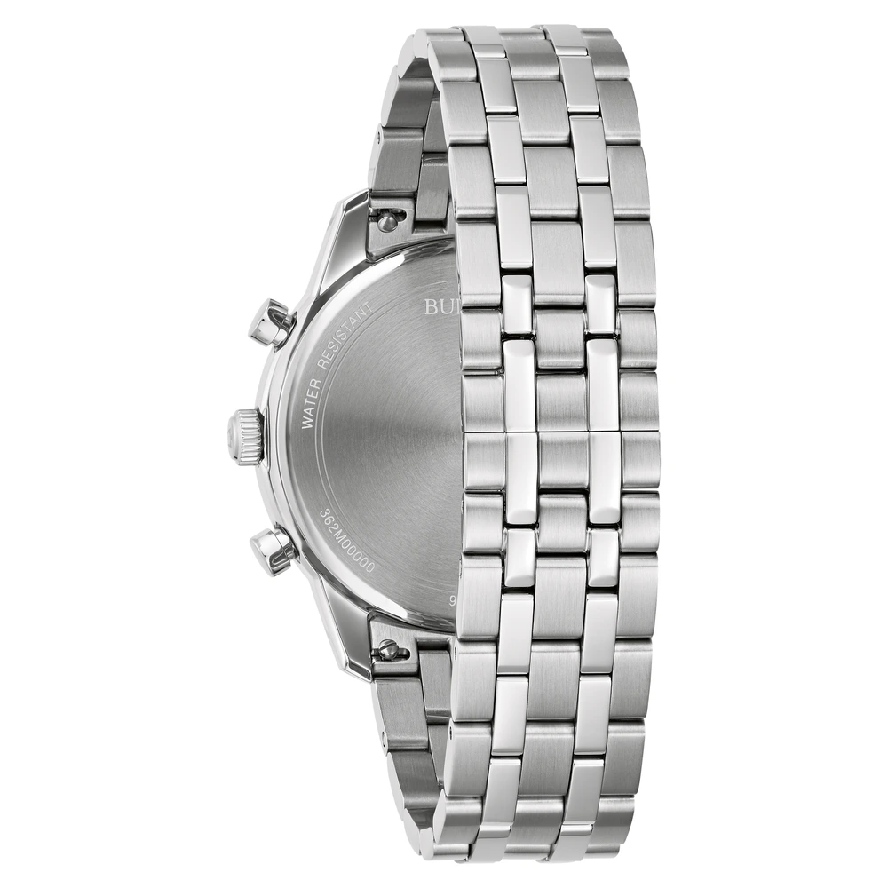 Reloj Hombre Bulova Sutton Chronograph 96B404 Plateado y Azul - Imagen 3