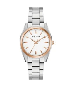 Reloj Mujer Bulova Surveyor 98L337 Blanco y Rosé