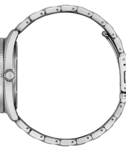 Perfil y corona del Citizen AW1760-81E sobre fondo blanco