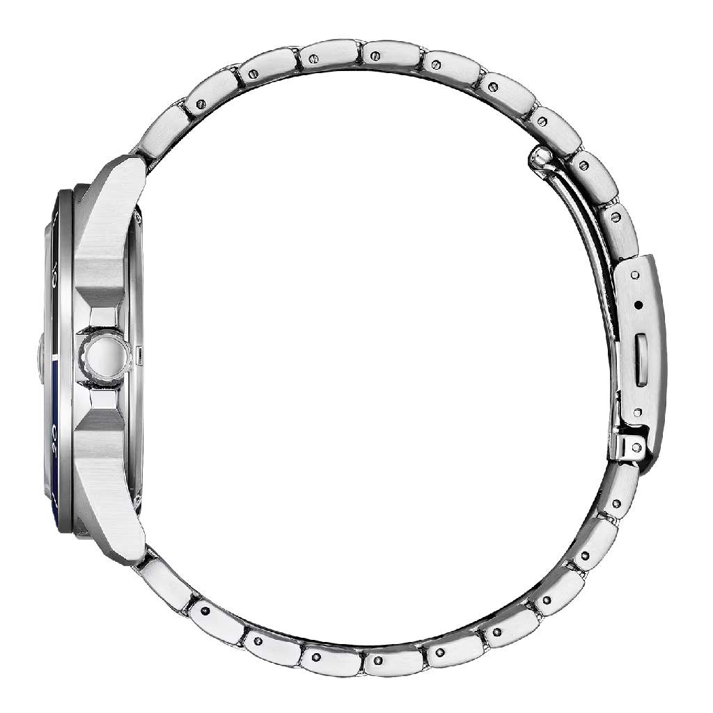Perfil y brazalete de acero del Citizen AW1810-85L